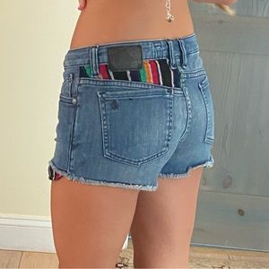 vintage volcom jean shorts